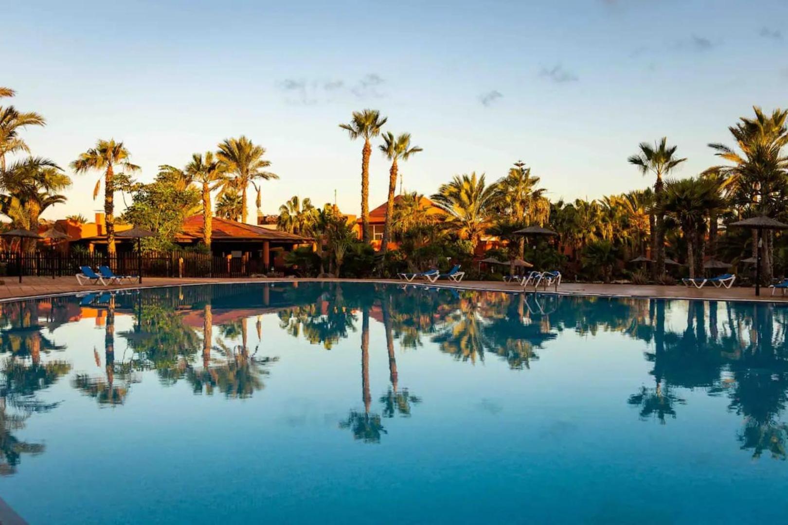 The large shared swimming pool